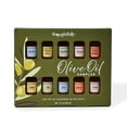 thumbnail image 1 of Thoughtfully Olive Oil Sampler Set 10 Flavored Extra Virgin Olive Oils Variety Pack for Cooking Bread Dipping Pasta Marinade Kitchen Set Hostess Housewarming Gourmet Gift, 1 of 5