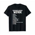 thumbnail image 1 of Thoughts During Work T-Shirt | Funny Sarcastic Tee Hate Work, 1 of 2