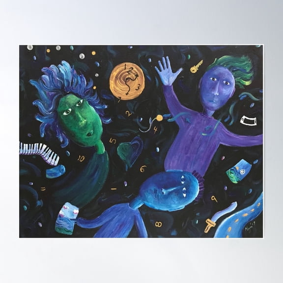 Thoughts In A Classroom Poster Wall Art, Modern Wall Decor For Living Room Bedroom, 12x18 UNFRAMED