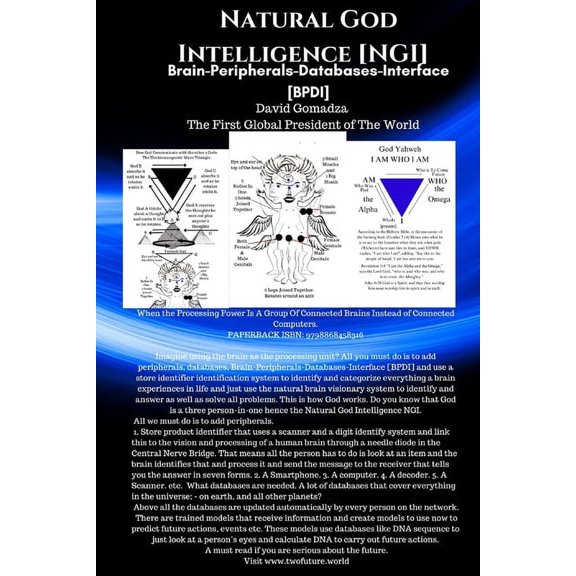 Thoughts to Word or Audio [Brain Code]: Natural God Intelligence [NGI]. Brain-Peripherals-Databases-Interface [BPDI]: When the Processing Power Is A Group Of Connected Brains Instead of Connected Comp