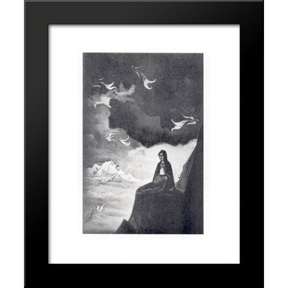 Thoughts of fire 20x24 Framed Art Print by Nicholas Roerich