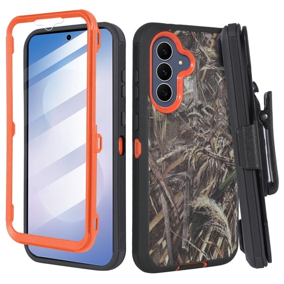 Thousand Gear Compatible for T-Mobile REVVL 8 Pro 5G 2025 Case with Belt Clip Holster, Built-in Screen Protector, Kickstand, Rugged Shockproof Full Body Cover, Camo