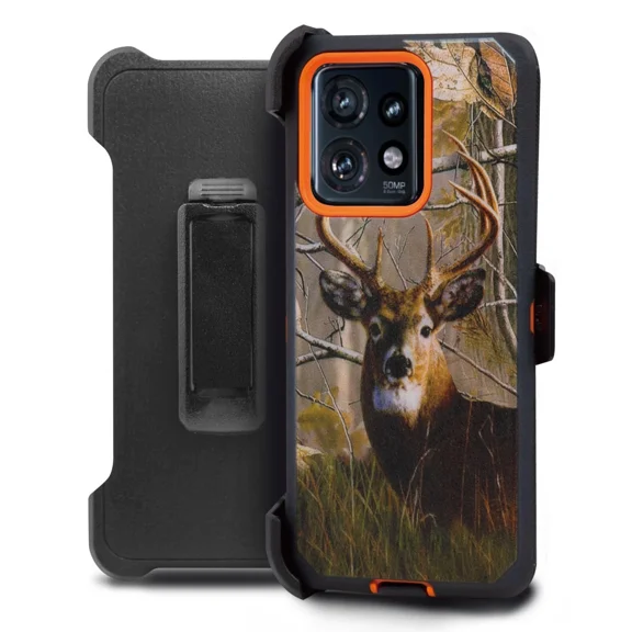 Thousand Gear Rugged Moto G Stylus 5G 2025 Case, Screen Protector, Belt Clip - Camo