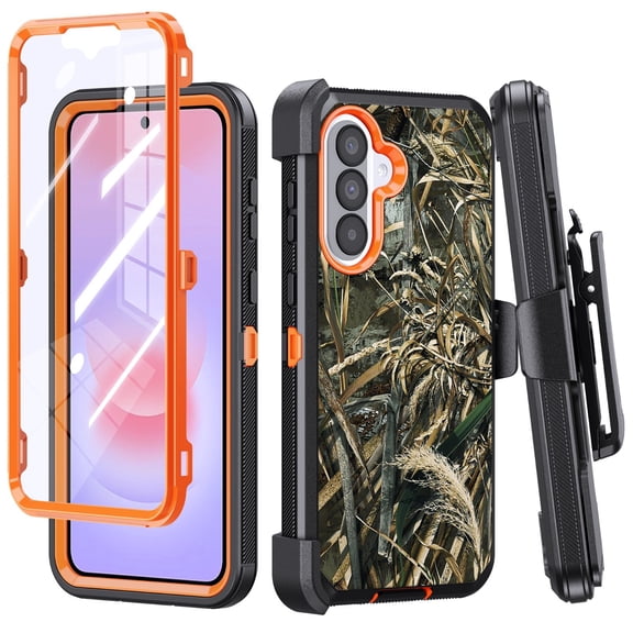 Thousand Gear Samsung Galaxy A37 5G Case, Built-In Screen Protector & Belt Clip Holster