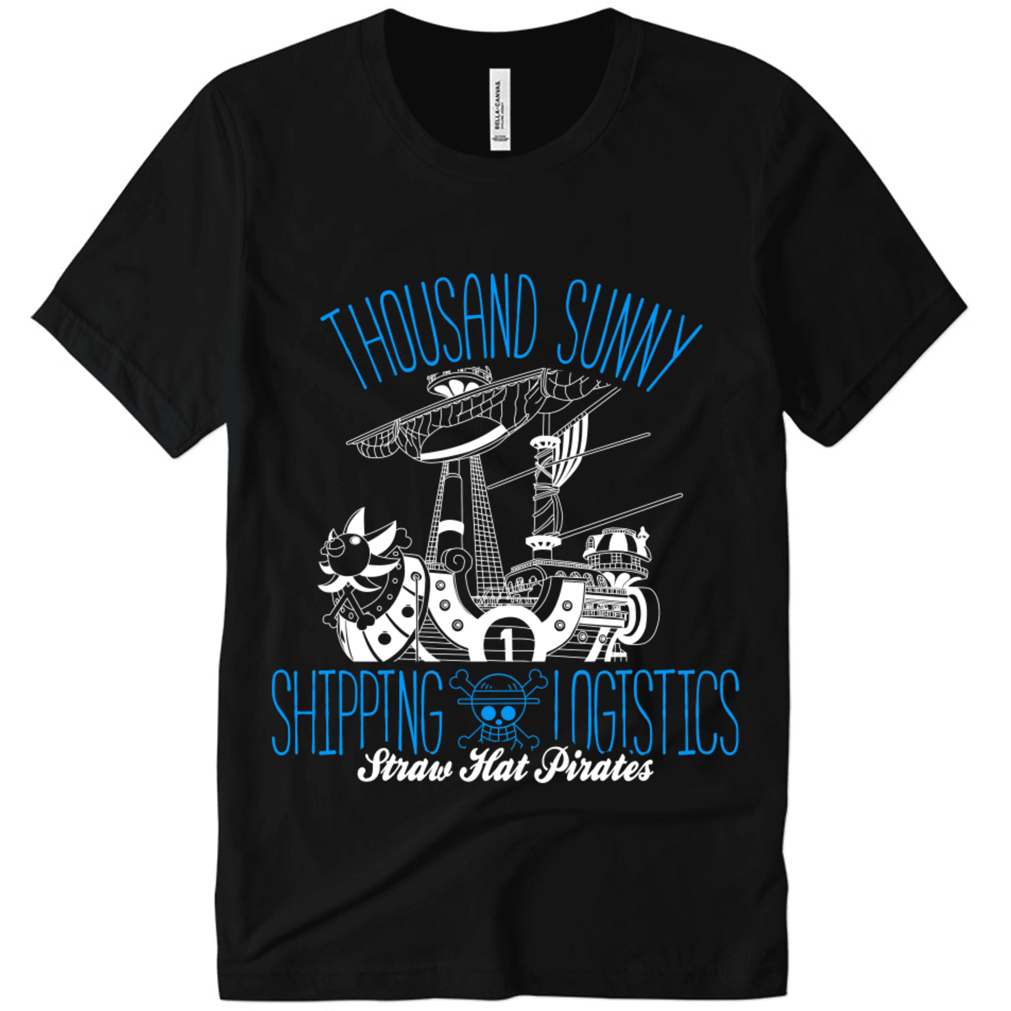 Thousand Sunny Shipping & Logistics Men's Woman Black Tshirt