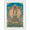 thumbnail image 1 of Thousand-armed Avalokiteshvara - Kuan Yin - Bodhisattva of Compassion - Vintage Tibetan Thangka Buddhist Painting - Japanese Unryu Rice Paper Art Print (Unframed) 18 x 24 in, 1 of 4