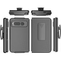 ThousandGear Belt Clip Phone Case for Google Pixel Fold [2023] - Slim Heavy Duty Rugged Slide Hip Holster Cover with Screen Protector