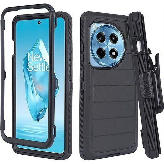 ThousandGear Case for OnePlus 12R 5G (2024) [Hinge Protection] Shockproof Dual Layer Rugged Protective Case Belt Clip with Holster & Kickstand (Pro Series)
