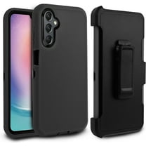 ThousandGear for Samsung Galaxy A25 5G case,Heavy Duty Hard Shockproof Armor Protector Case Cover with Belt Clip Holster Built in Screen Protector for Samsung Galaxy A24 4G (Black)