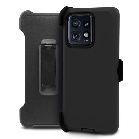 Thousandgear Compatible for Motorola Moto G 5G 2023 XT2313 XT2313-3 XT2313-6 Holster Case with Built-In Screen Protector, Belt Clip & Kickstand, Black