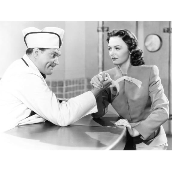Thousands Cheer From Left: Red Skelton Donna Reed 1943 Photo Print (28 x 22)