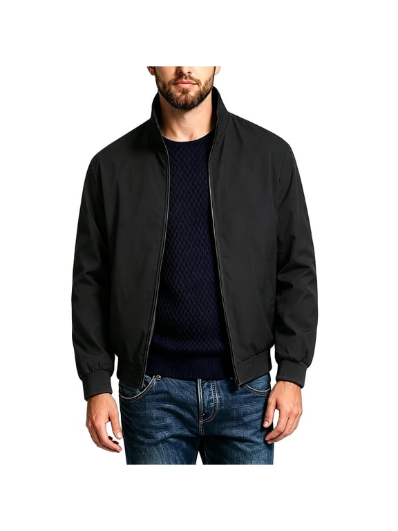 Men's Bomber Jacket Plus Size Lightweight Zip Up Outerwear Stylish Windbreaker Street Style Coat Spring Fall Casual Jackets for Men