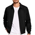 thumbnail image 1 of Thousandth Men's Casual Zip Up Bomber Jacket Stylish Lightweight Windbreaker Outerwear Trendy Spring Autumn Travel Jacket, 1 of 8