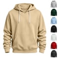 thumbnail image 1 of Thousandth Men's Fashion Hoodie Pullover Casual Athletic Sweatshirt Outdoor Long Sleeve Hooded Jumper with Front Kangaroo Pocket, 1 of 8