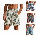 thumbnail image 1 of Thousandth Men's Swim Trunks Casual Quick Dry Tropical Print Beach Board Shorts with Drawstring Elastic Waist Summer Pockets Shorts for Surfing Swimming, 1 of 7