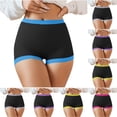 thumbnail image 1 of Thousandth Women Casual Underwear Breathable Fashionable Seamless Athletic Breathable High Waist Soft Anti Slip Safety Shorts Stretch Boy Shorts Underwear, 1 of 9