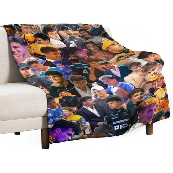 Thow Blanket Bed Art HD Lando Art Norris Printing Super Soft Micro Wool Blanket Sofa Comfortable Warm Flannel Blanket Bed Living Room Merch Gift Party Decor 50x60