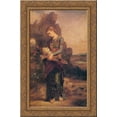 thumbnail image 1 of Thracian Girl carrying the Head of Orpheus on his Lyre 18x24 Gold Ornate Wood Framed Canvas Art by Moreau, Gustave, 1 of 2