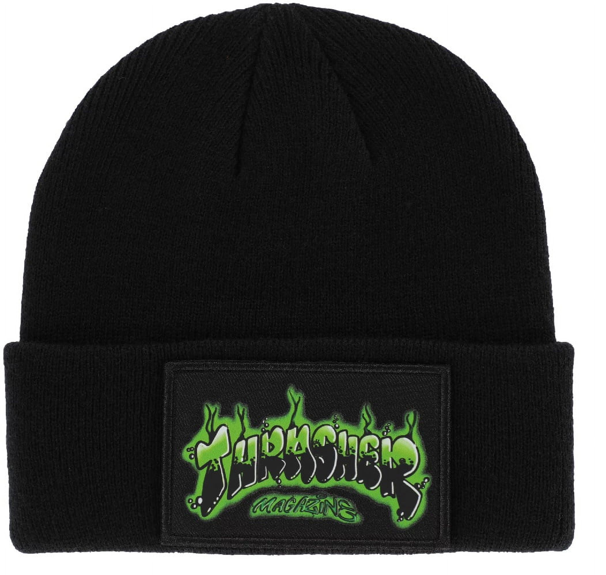 Thrasher Airbrush Beanie Black Green OneSize