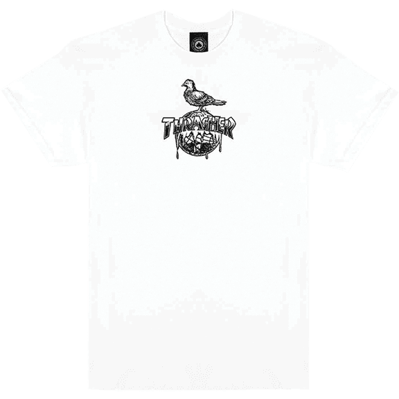 Thrasher Anti Hero Cover The Earth Ss Xxl-White
