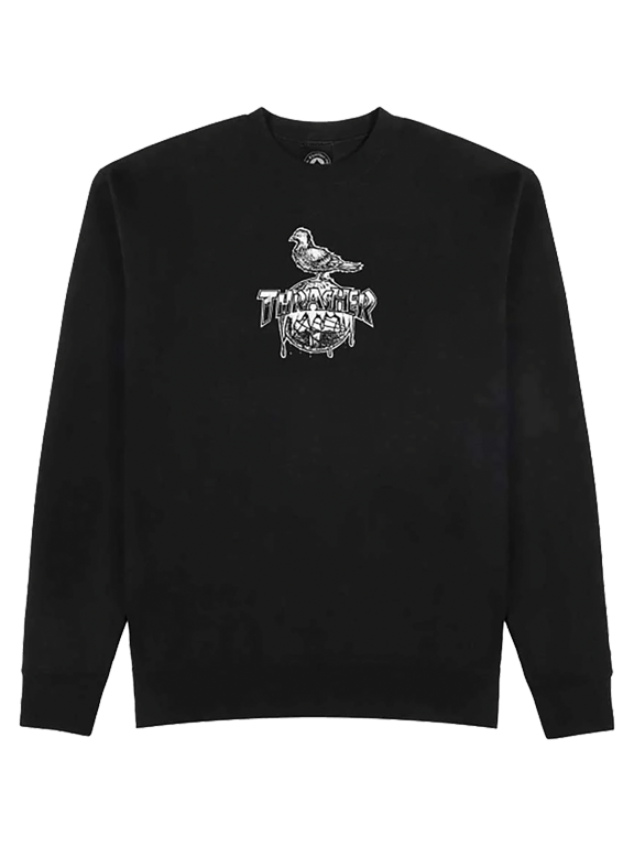 Anti-Hero Cover the Earth Crew Sweatshirt Small - Black