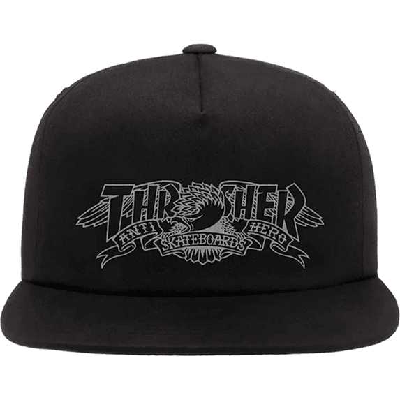 Thrasher Anti-Hero Mag Banner Skate HAT - Adjustable Black