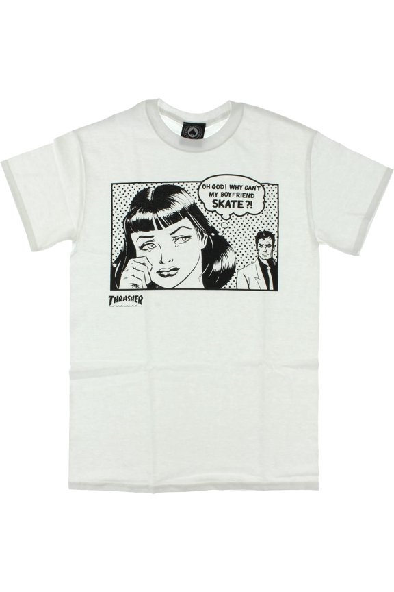 Boyfriend Short Sleeve Small White