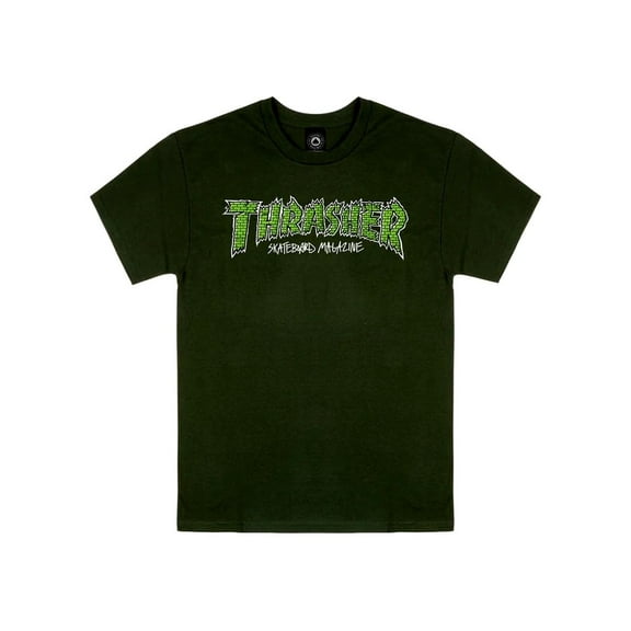 Thrasher Brick Small T-Shirt Forest Green