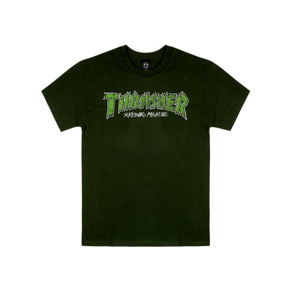 Thrasher Brick Small T-Shirt Forest Green