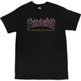 thumbnail image 1 of Thrasher Double Flame Neon Small Black, 1 of 1