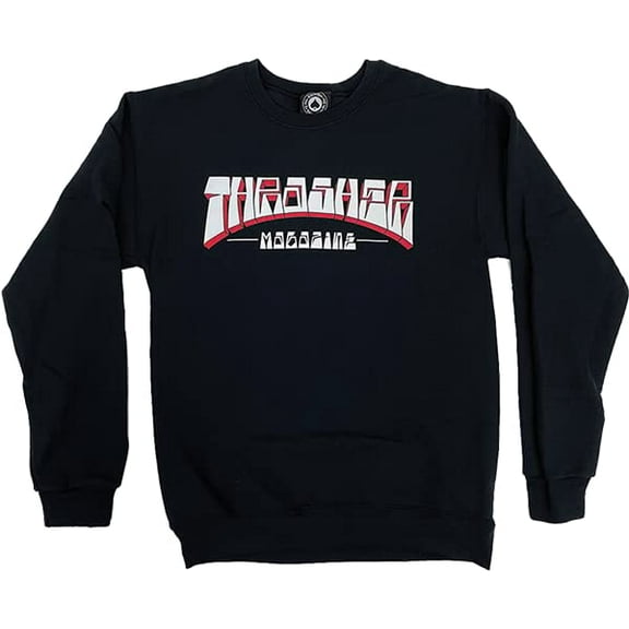 Thrasher Firme Logo Crew Sweatshirt Small Black