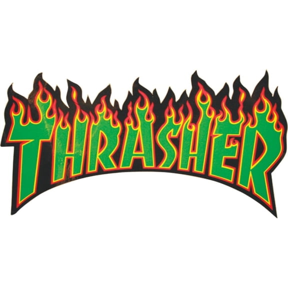 Thrasher Flame Logo Decal Medium