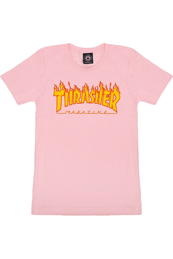 Flame Logo Girls Ss L-Pink