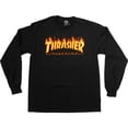 thumbnail image 1 of Thrasher Flames Long Sleeve Extra Large Black/Yellow, 1 of 1