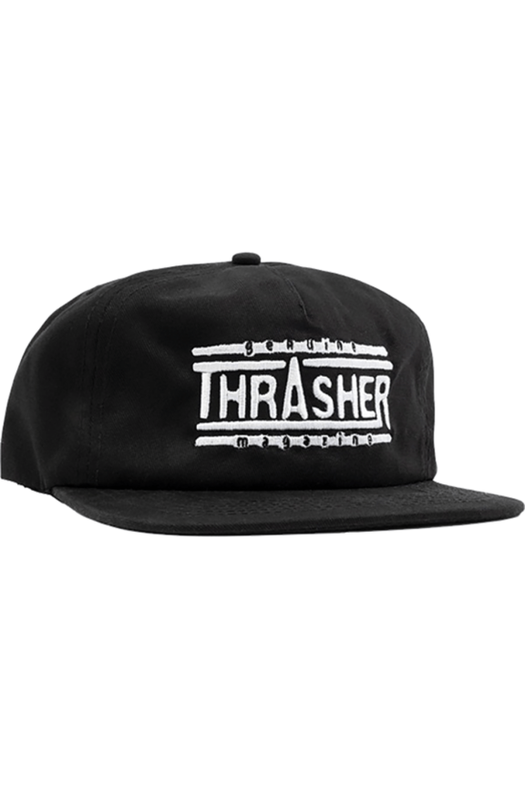 Genuine Logo Skate HAT - Adjustable Black/White