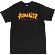 THRASHER Godzilla Flame Extra Large T-Shirt Black