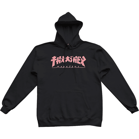 Thrasher Godzilla Girls Hd/Swt L-Blk/Pink
