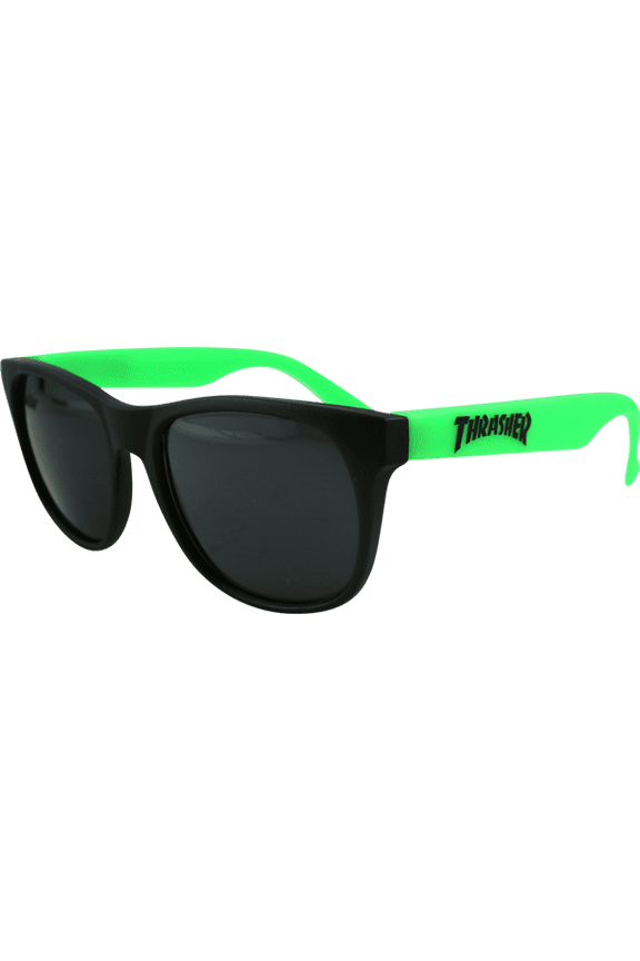 Logo Sunglasses Black/Neon Green
