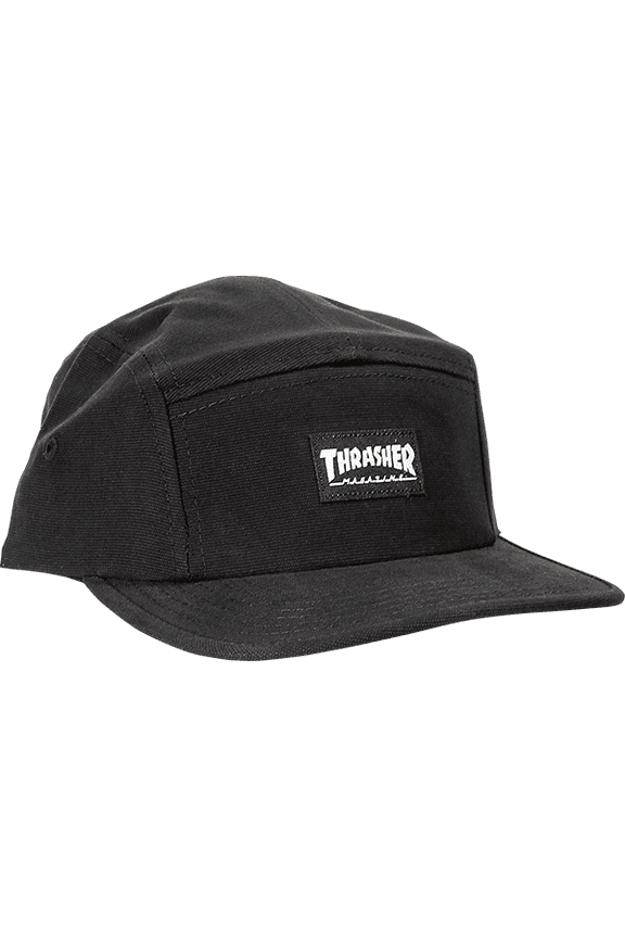 Mag Logo 5 Panel Hat Black Black