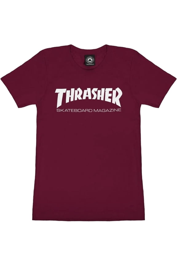 Mag Logo Girls Extra Small T-Shirt Maroon