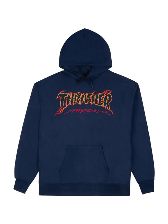Magazine Cracked by Exteenager Navy Men's Hooded Sweatshirt - Small