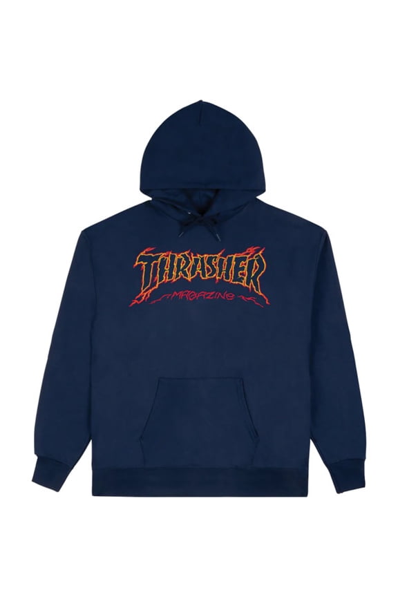 Magazine Cracked by Exteenager Navy Men's Hooded Sweatshirt - Small