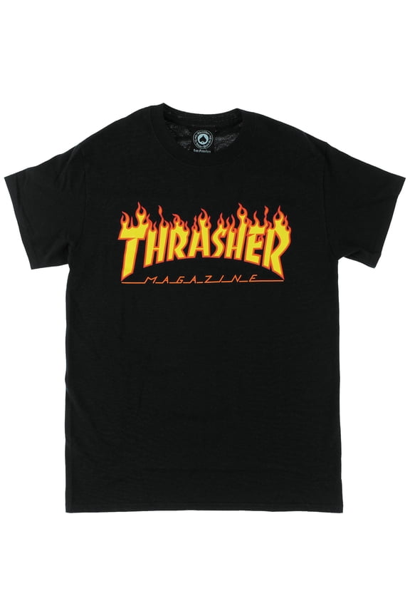Flame Black Men's Short Sleeve T-Shirt - Small