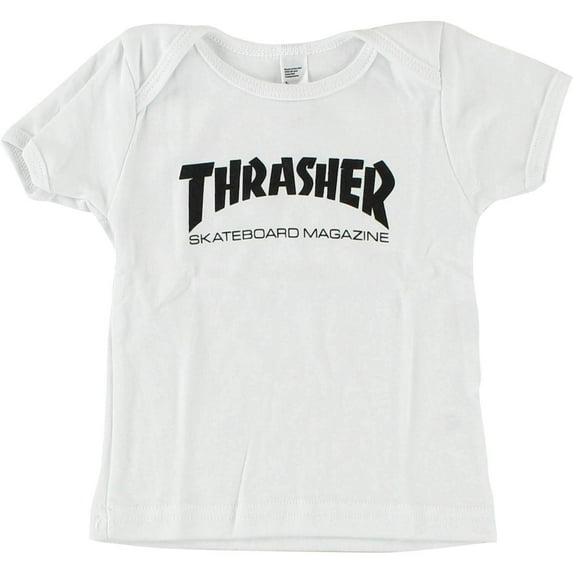 Thrasher Magazine Logo Infant Size 12-18 Months White/Black