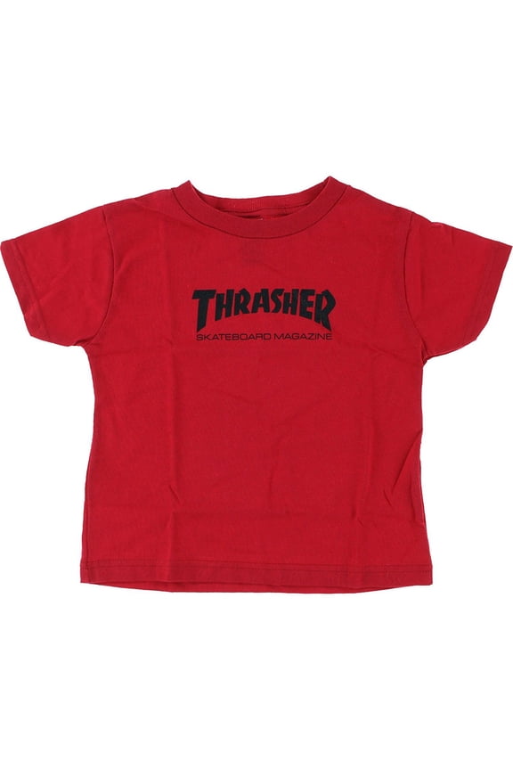 Magazine Logo Toddler Size 5-6T T-Shirt Red/Black