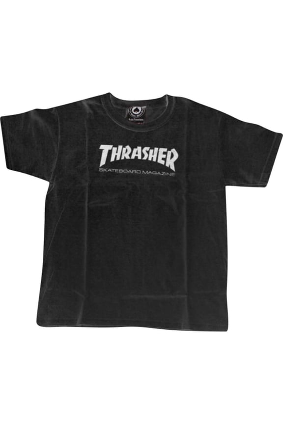 Magazine Logo Youth Extra Small T-Shirt Black