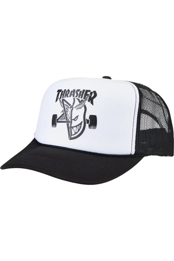 Magazine Spitfire Thrash and Burn Black / White Hat - Adjustable