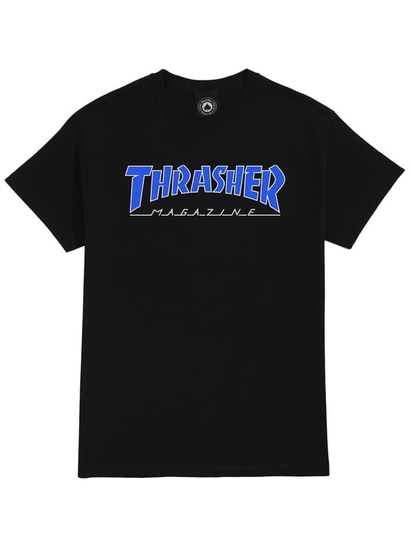 Outlined Small T-Shirt Black/Blue