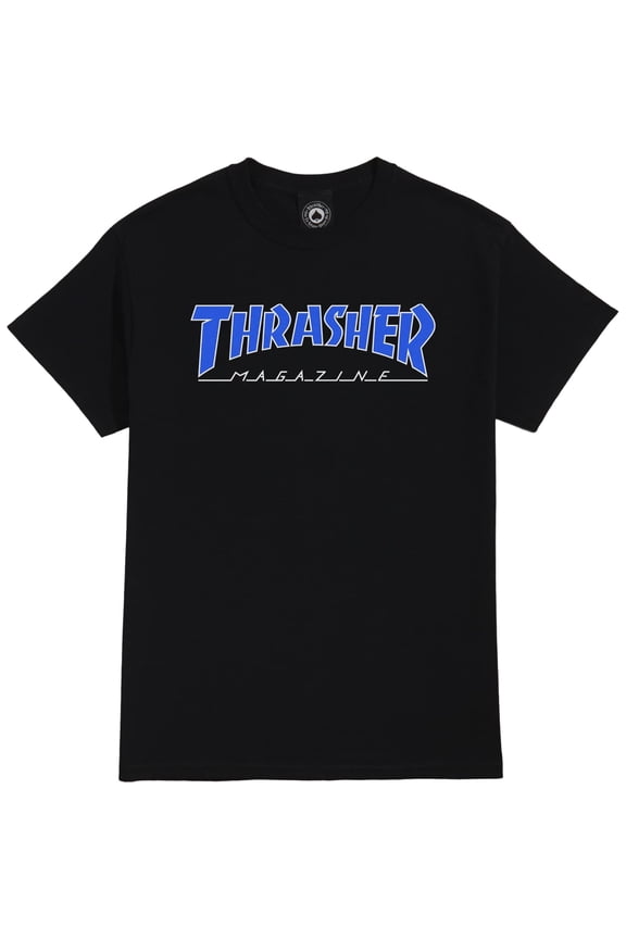 Outlined Small T-Shirt Black/Blue