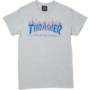 Thrasher Patriot Flame Small Size Heather Grey